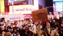 Occupy Wall Street: NYPD Charge Horses Into Times Square (Camera #3)