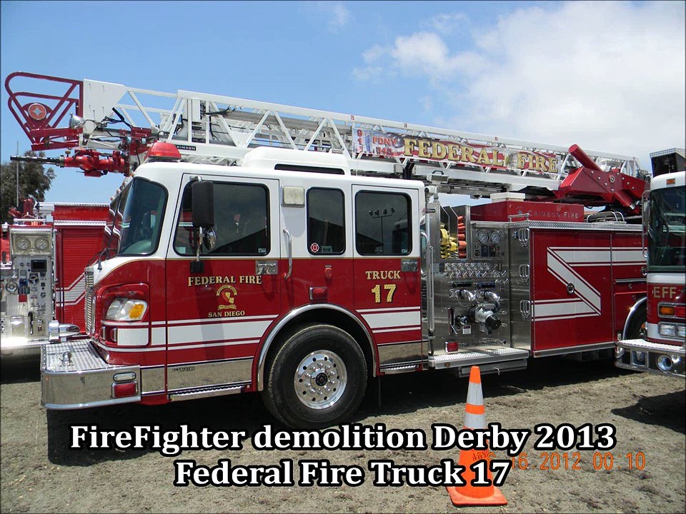 Federal Fire San Diego Truck 17 Demolition Derby Car 2013