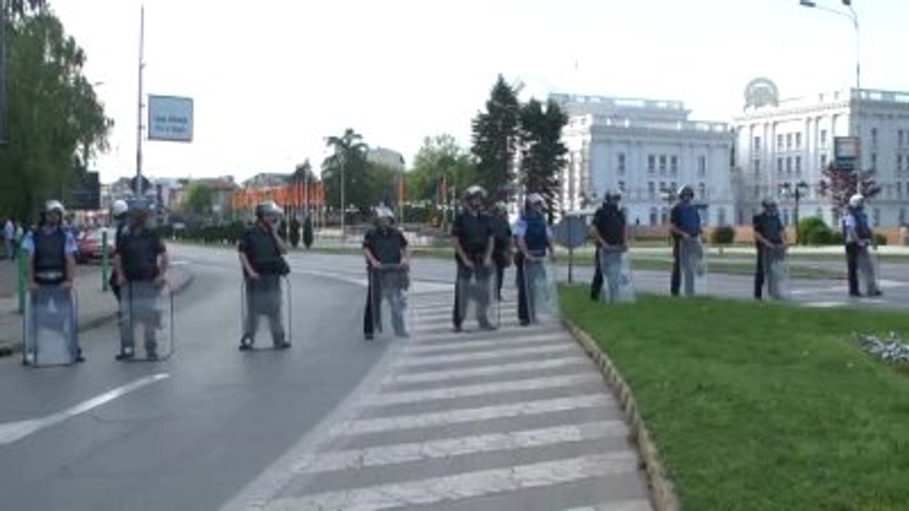 Makedonya'daki Protestolar Devam Ediyor
