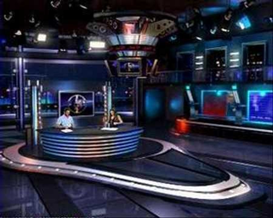 news virtual set