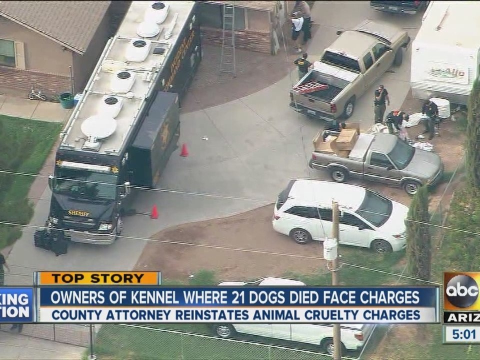 Owners in Gilbert dog deaths case re-indicted in cruelty charges