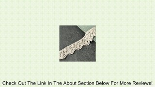 Vintage Ivory Cluny Lace Trim, 1-1/4 Inch by 1 Yard, TR-10962 Review