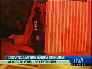 Desarticulan tres bandas dedicadas al robo y extorsión