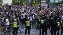 Vancouver Stanley Cup Riot In Front Of CBC Tv Station Cambie St