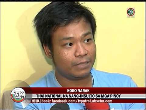 Thai na nang-insulto sa mga Pinoy, nag-sorry