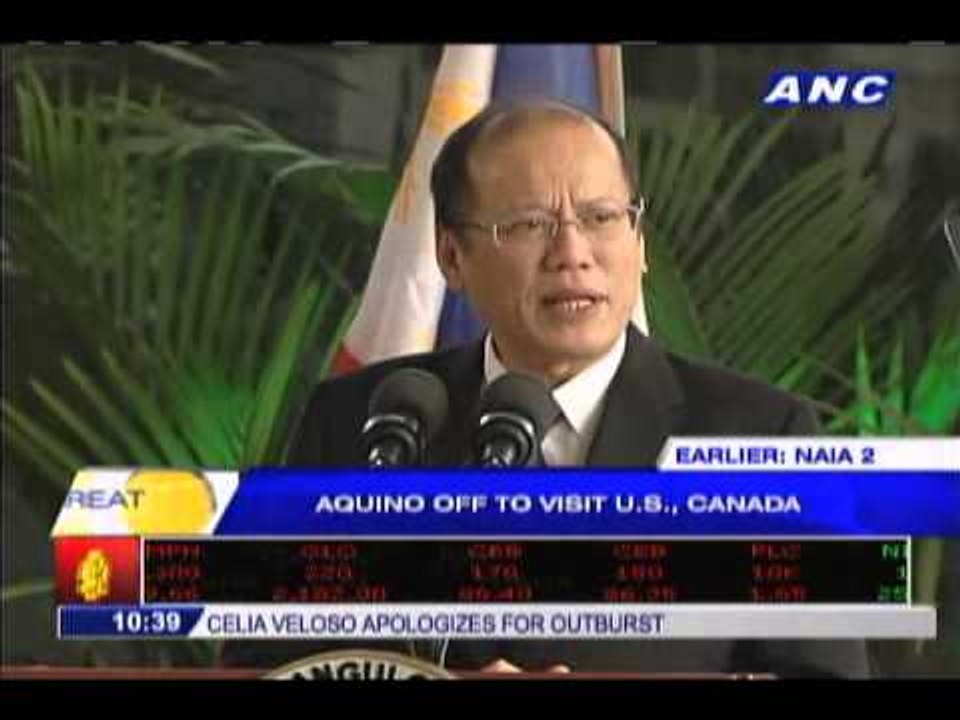 Why will Aquino visit US, Canada?
