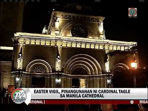 TV Patrol: Easter Vigil by Cardinal Tagle; Salubong sa iba't-ibang simabahan sa Maynila