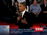 Obama Blasts Romney On '47 Percent' In Final Question Of Town Hall Debate