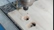 apextech cnc 1325 router on cutting the MDF wood material demo (1)