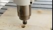 apextech cnc 1325 router on cutting the MDF wood material demo
