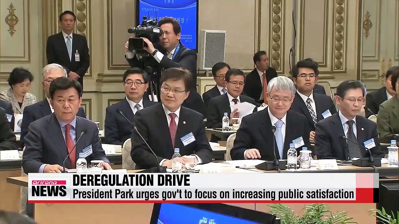 President Park checks progress of her deregulation drive
