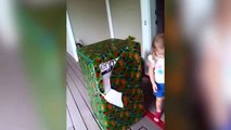 Soldier Dad Surprises Daughter in Huge Birthday Box
