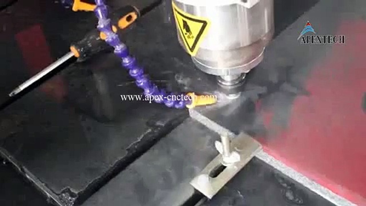 apextech cnc router on engraving the stone material