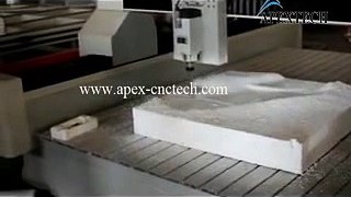 apextech cnc styrofoam video for engraving and milling foam mould