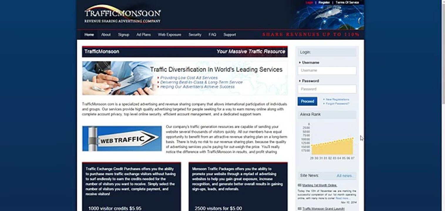 Traffic Monsoon How to earn money online via Ads And referral 7$ to 10 $ a day 2015