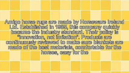A Review Of Amigo Horse Rugs