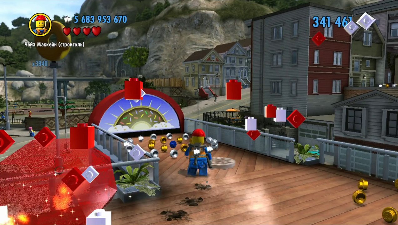 LEGO City Undercover (Wii U) прохождение часть 42 - В погоне за 100%-тами #9