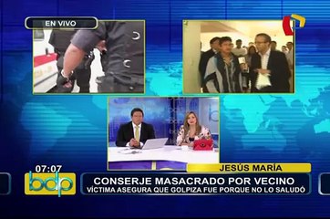 Conserje masacrado por vecino: víctima asegura que golpiza fue porque no lo saludó