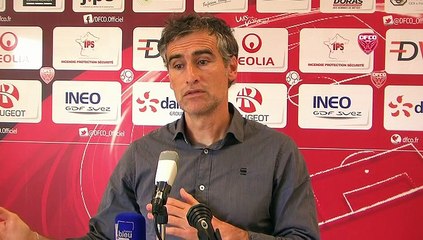 Conférence de presse d'Olivier Dall'Oglio avant DFCO-Châteauroux