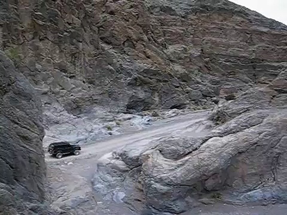 Going down Titus Canyon, Death Valley