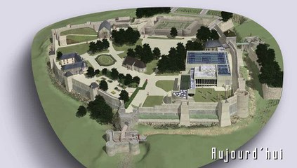 Château de Caen - De la tour-porte au donjon - Animation 3D