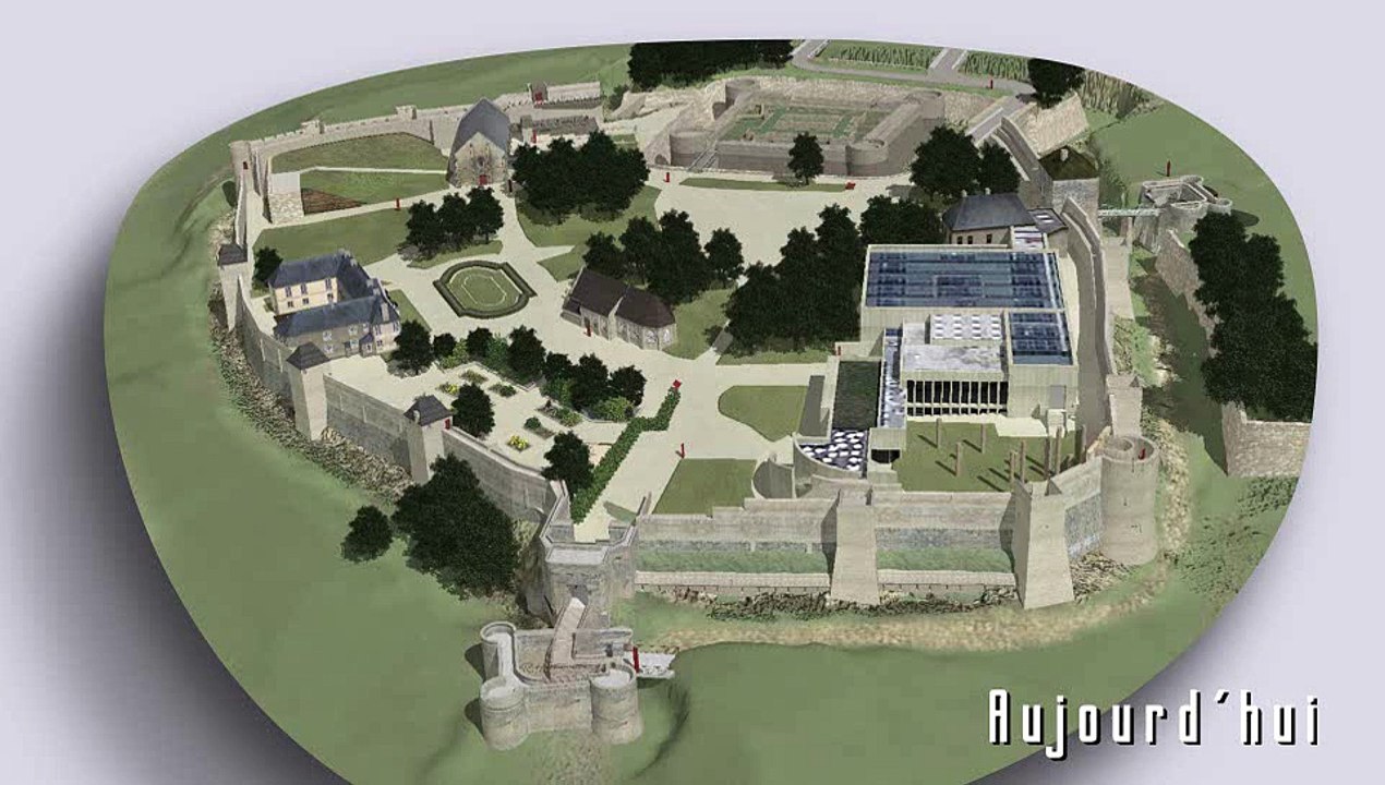 Château de Caen - Secteur Nord-Ouest Animation 3D