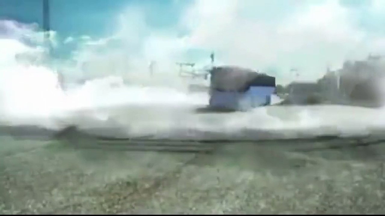 Bus doing donuts