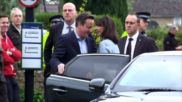 David Cameron votes in General Election