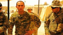 Georgian Soldiers and U.S Marines at COP Shukvani, Afghanistan