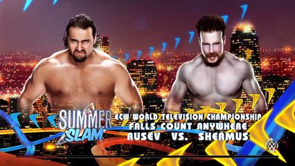 WWE 2K15- Rusev vs Shemaus Fall Count Anywhere Match 2015 (PS4)