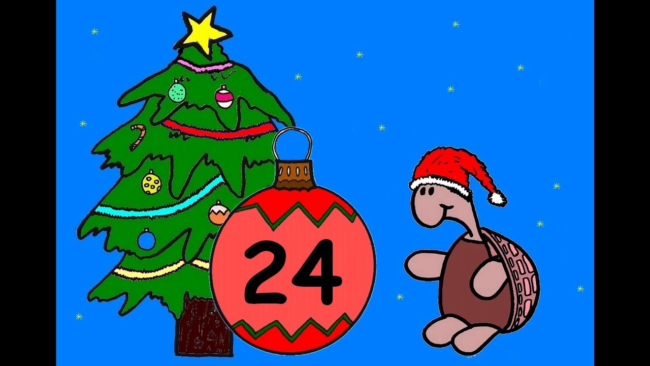 Mon calendrier de l'avent en ligne. J'attends Noël.  24 décembre