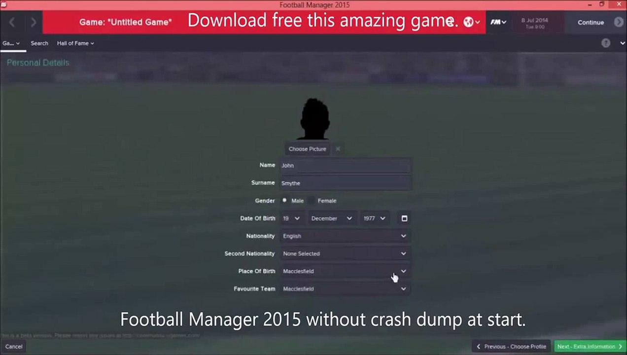 Football Manager 2015 download full version no crash