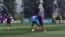Keylor Navas Amazing Roulette Skilll vs Martin Odegaard on Real Madrid Training 07-05-2015