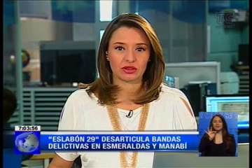 Operativo Eslabón 29 desarticula bandas delictivas en Esmeraldas y Manabí