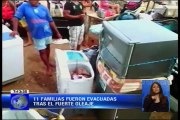 Oleaje causa daños en viviendas de un recinto de Esmeraldas