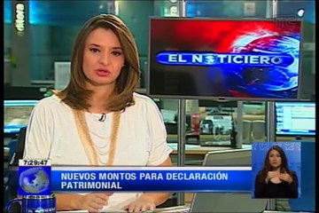 Nuevos montos para declaración patrimonial