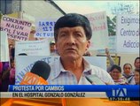 Moradores de La Vicentina protestan por cambios en el hospital Gonzalo González