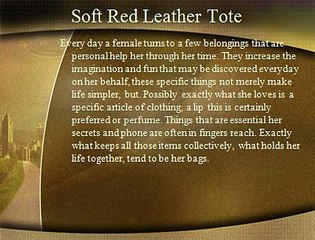 Soft Red Leather Handbag - High On Leather