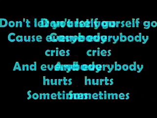 Everybody Hurts Lyrics On Screen by The Corrs