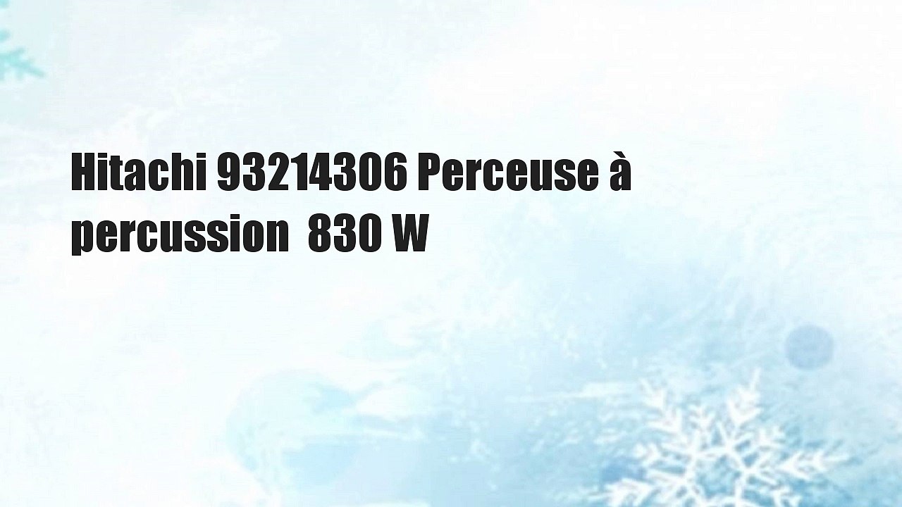Hitachi 93214306 Perceuse à percussion  830 W