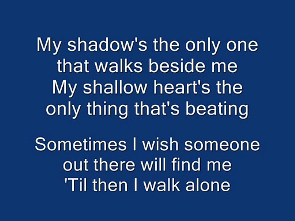 Green Day - Boulevard Of Broken Dreams (Lyrics on Screen)