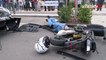 La violence du choc entre un scooter et une voiture à 50 km/h montrée à des ados