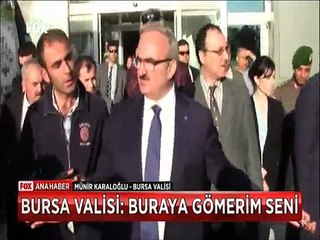 Bursa'da hastaneyi denetleyen vali şantiye şefine neden 'Buraya gömerim seni' dedi