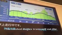 Checking out Japan's new maglev train on a test run