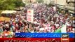 MQM protest at Karachi Press Club against baseless allegations of George Galloway