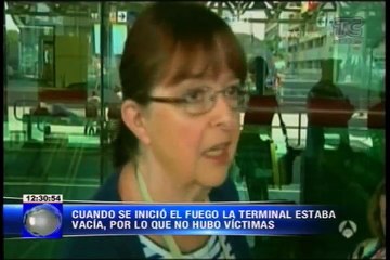 Un gran incendio se produjo en el aeropuerto de Roma