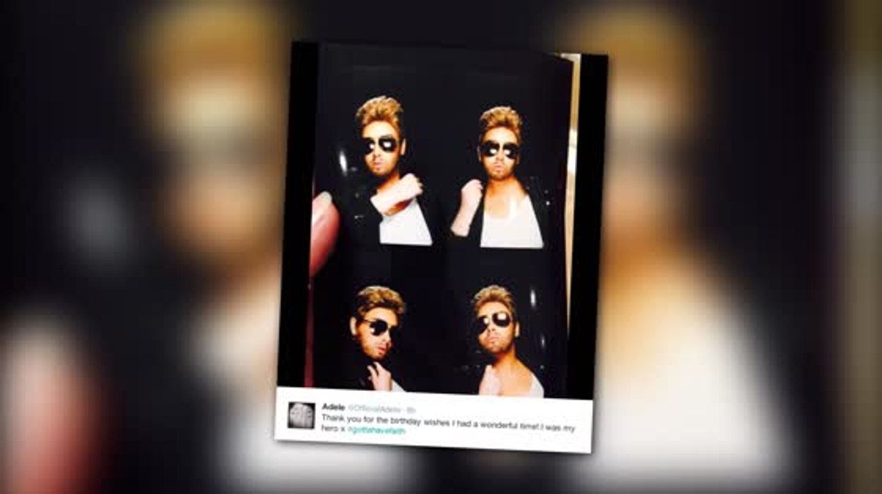 Adele feiert ihren geburtstag verkleidet als george michael