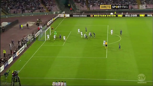 David Lopez Goal Napoli 1-0 Dnipro 07.05.2015