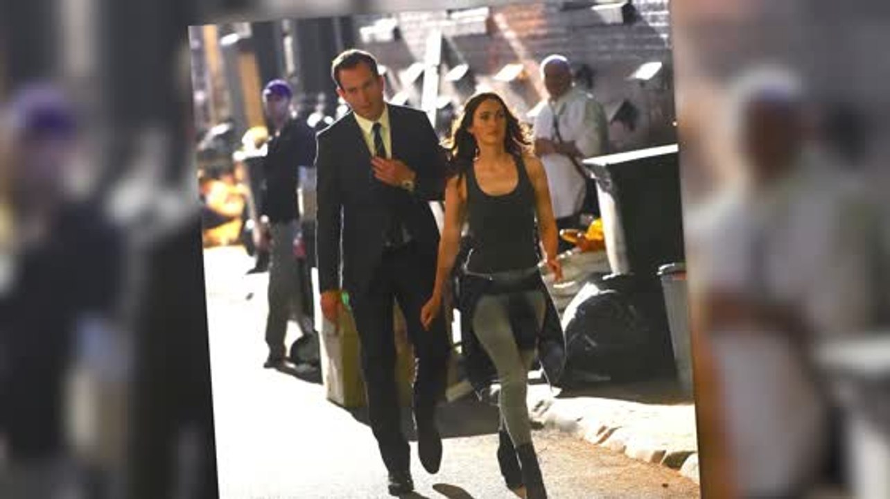 Megan Fox, Stephen Amell & Will Arnett am Ninja Turtles Filmset