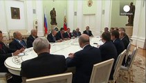 دیدار رؤسای جمهوری کوبا و روسیه در مسکو